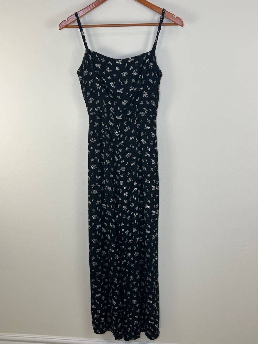 Reformation Womens Black Floral Wide Leg Jumpsuit 2